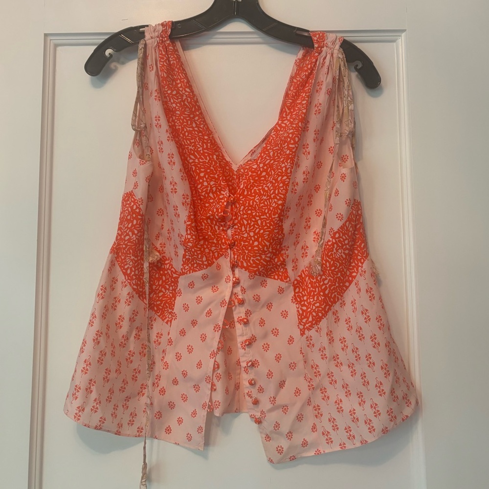 Rebecca Taylor sleeveless silk blouse